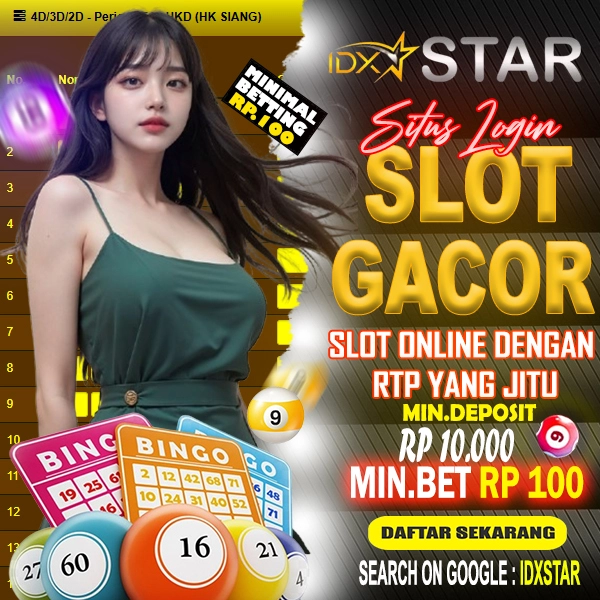 IDXSTAR: Agen Situs Slot Online Gacor Terpercaya Hari Ini